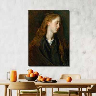 Testa Di Studio Di Una Giovane Donna Anthony van Dyck, avd105 quadro stampa su tela