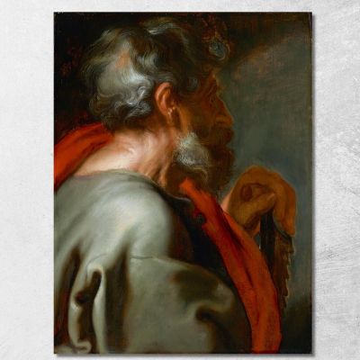 L'Apostolo Simone Anthony van Dyck avd111 quadro stampa su tela