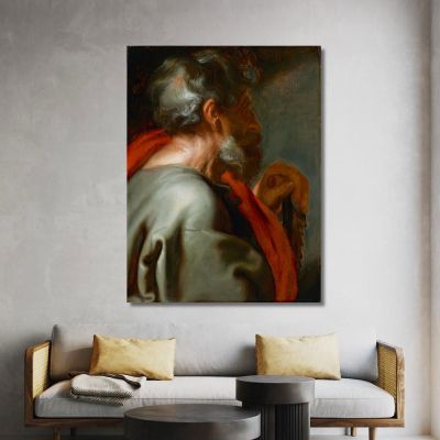 L'Apostolo Simone Anthony van Dyck, avd111 quadro stampa su tela