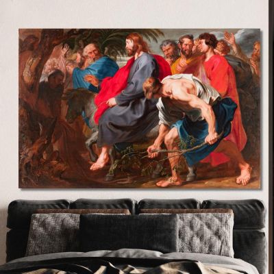 L'Ingresso Di Cristo In Gerusalemme Anthony van Dyck, avd114 quadro stampa su tela