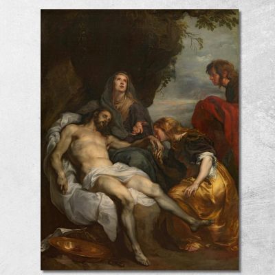 Il Compianto Sul Cristo Morto 3 Anthony van Dyck avd117 quadro stampa su tela