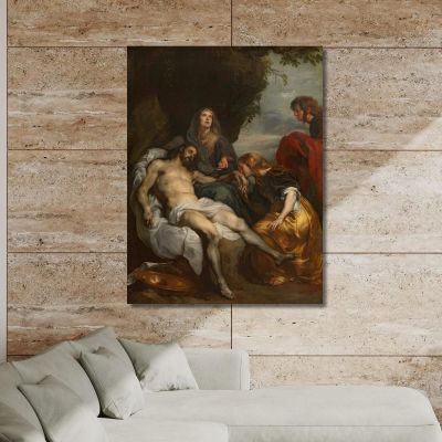 Il Compianto Sul Cristo Morto 3 Anthony van Dyck, avd117 quadro stampa su tela