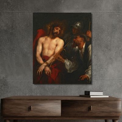 La Derisione Di Cristo Anthony van Dyck, avd120 quadro stampa su tela