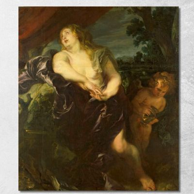 La Santa Maddalena Penitente Anthony van Dyck avd124 quadro stampa su tela