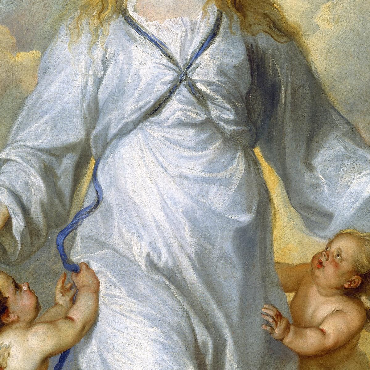 La Vergine Come Intercessore Anthony van Dyck avd128 quadro stampa su tela