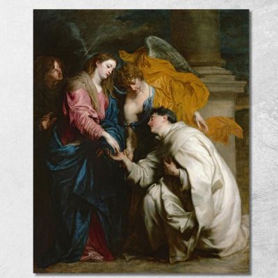 La Visione Del Beato Hermann Joseph Anthony van Dyck avd129 quadro stampa su tela
