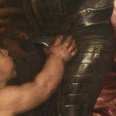 Teti Riceve La Nuova Armatura Per Achille Nella Fucina Di Vulcano Anthony van Dyck avd130 quadro stampa su tela