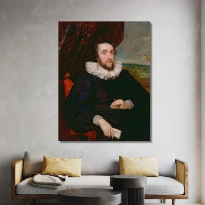 Thomas Howard Secondo Conte Di Arundel Anthony van Dyck, avd131 quadro stampa su tela