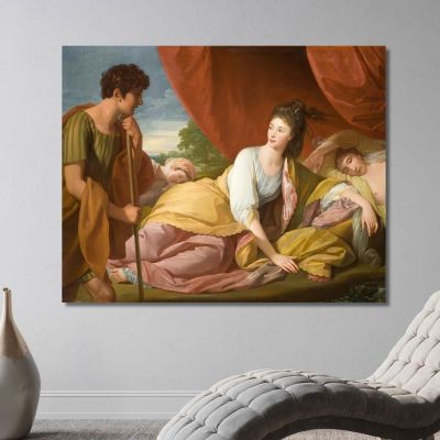 Cimone E Ifigenia Benjamin West bwt13 quadro stampa su tela