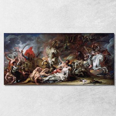 La Morte Sul Cavallo Pallido Benjamin West bwt15 quadro stampa su tela