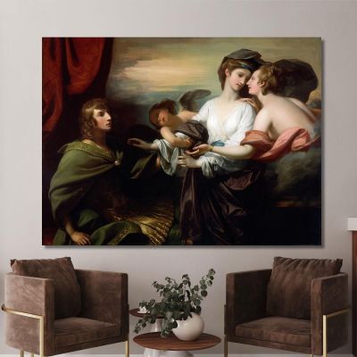 Helen Portata A Parigi Benjamin West bwt27 quadro stampa su tela