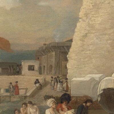 Il Luogo Di Balneazione A Ramsgate Benjamin West bwt61 quadro stampa su tela