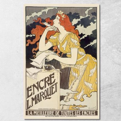 Inchiostro Di L. Marquet Eugène Grasset egs7 quadro stampa su tela