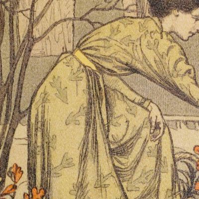 Novembre Eugène Grasset egs22 quadro stampa su tela