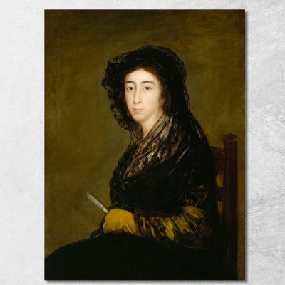 La Signora Amalia Bonells De Costa Francisco de Goya fgy14 quadro stampa su tela