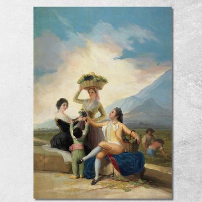 La Vendemmia Francisco de Goya fgy26 quadro stampa su tela