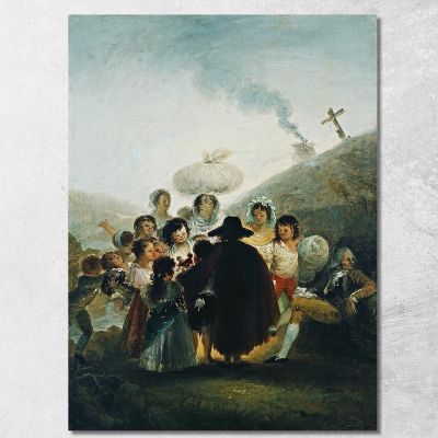 Il Mercante Di Burattini Francisco de Goya fgy31 quadro stampa su tela