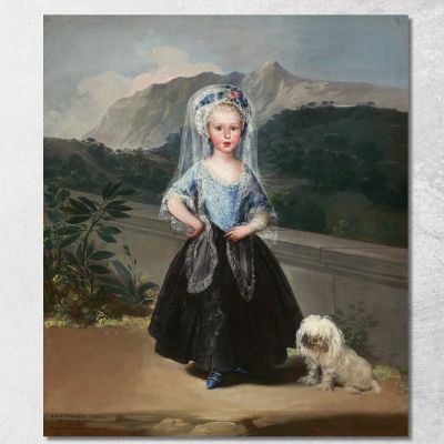 María Teresa De Borbón Y Vallabriga Poi Contessa Di Chinchón Francisco de Goya fgy36 quadro stampa su tela