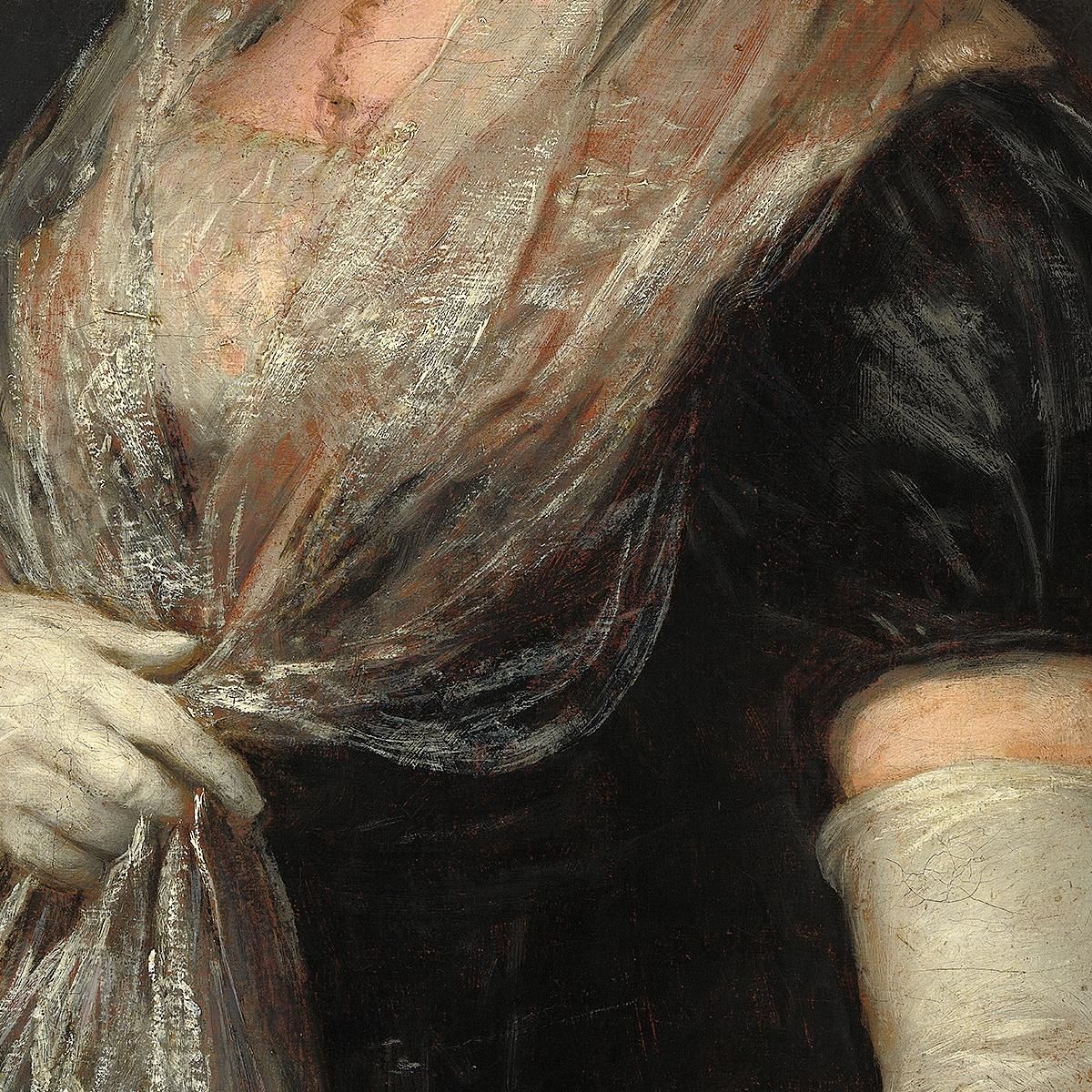 Giovane Donna Che Indossa Una Mantiglia E Una Basquina Francisco de Goya fgy75 quadro stampa su tela