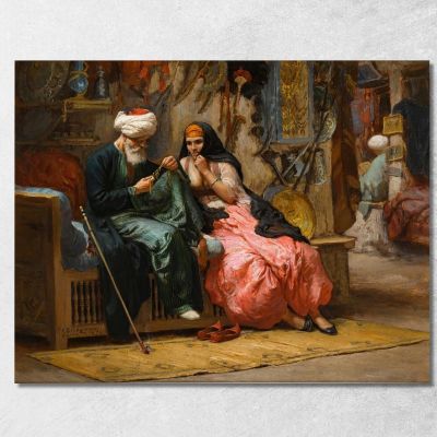 Un Gioiello Prezioso Frederick Arthur Bridgman fab3 quadro stampa su tela