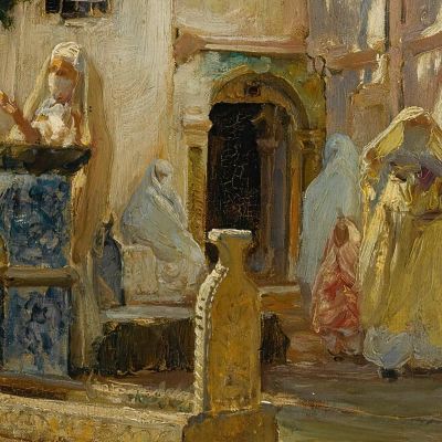 Algeri Mareh Frederick Arthur Bridgman fab6 quadro stampa su tela