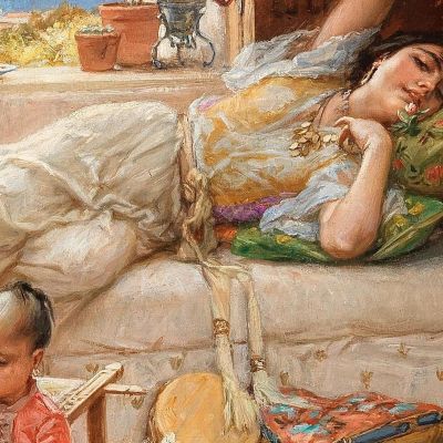 Un Pomeriggio Ad Algeri Frederick Arthur Bridgman fab7 quadro stampa su tela