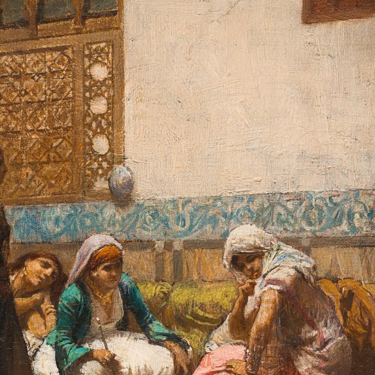 Interno Moresco Frederick Arthur Bridgman fab37 quadro stampa su tela