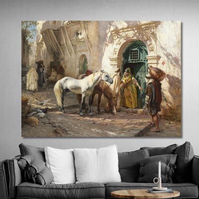 Szene Aufgenommen In Marokko Frederick Arthur Bridgman, fab49 drucken auf leinwand