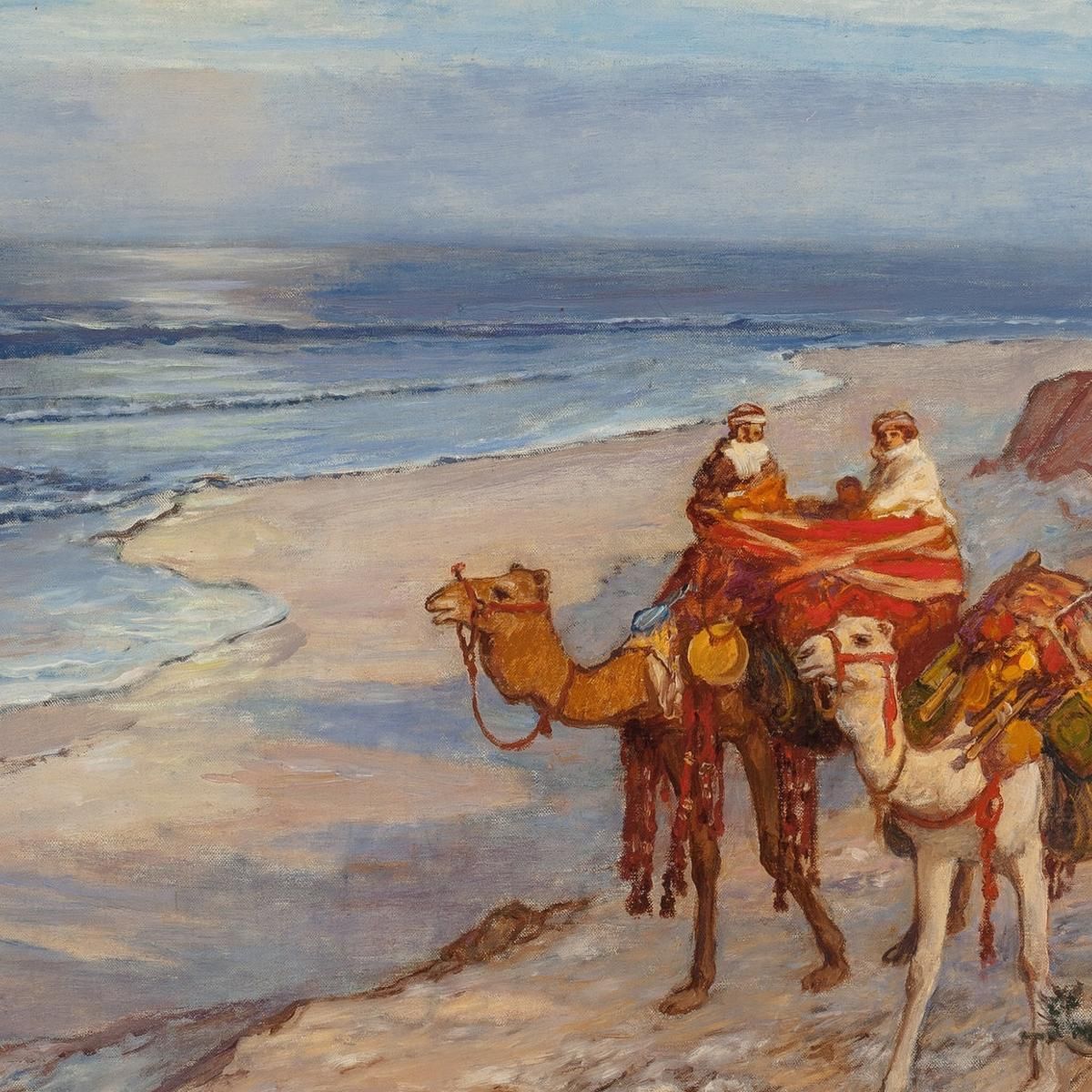 Sulla Costa Di Tangeri L'Atlantico Frederick Arthur Bridgman fab51 quadro stampa su tela