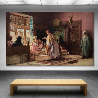 Der Messenger Frederick Arthur Bridgman, fab59 drucken auf leinwand