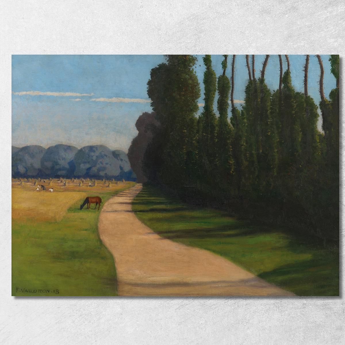 Tableau Impression Sur Toile – Chemin De La Croix-Rouge Par Félix Vallotton