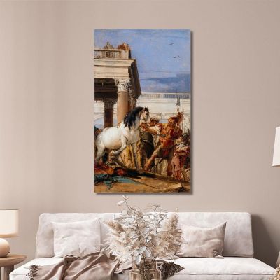 Alexandre Et Bucéphale Giovanni Battista Tiepolo, gbt2 tableau impression sur toile