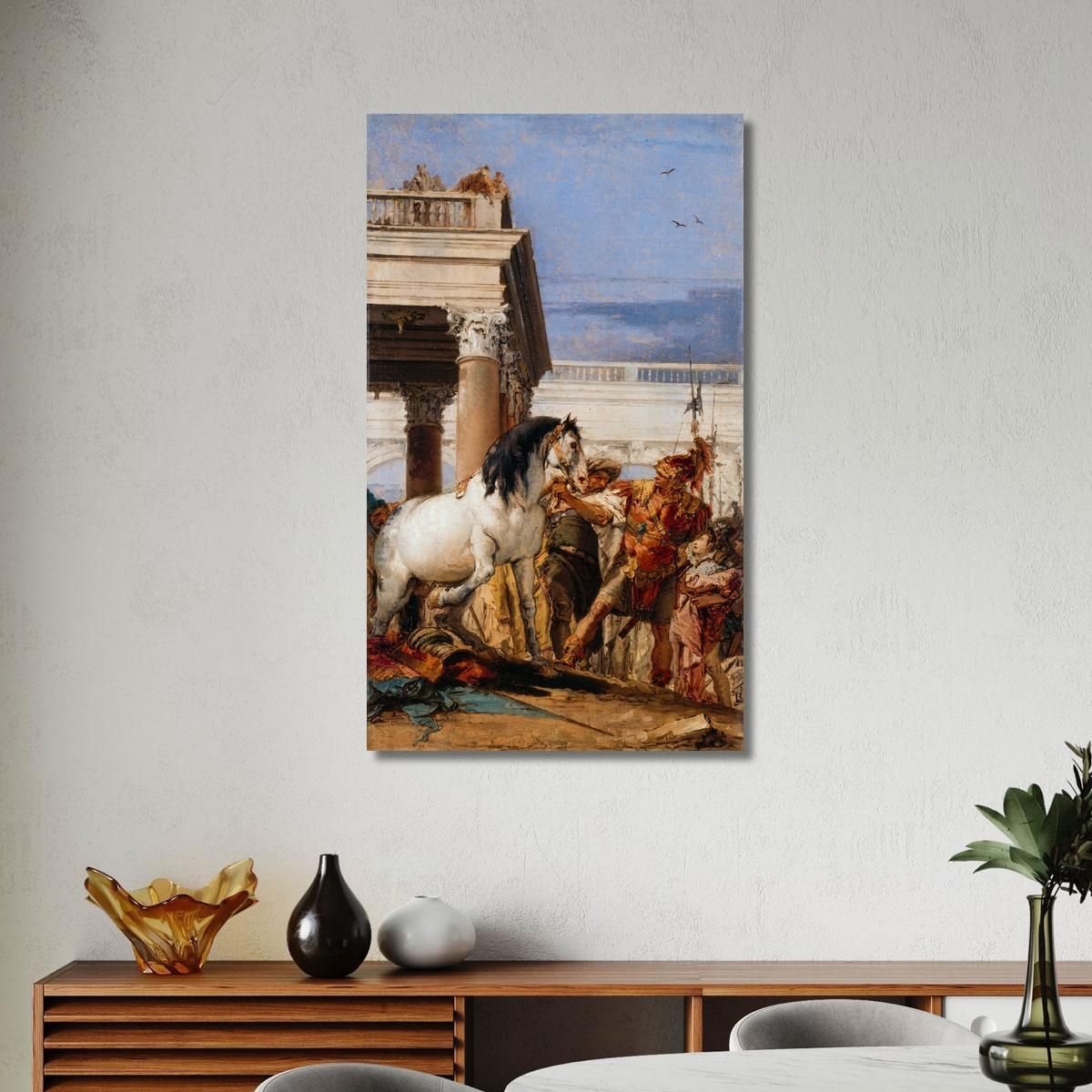 Alessandro E Bucefalo Giovanni Battista Tiepolo gbt2 quadro stampa su tela