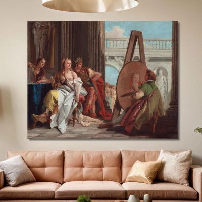 Alejandro Magno Y Campaspe En El Estudio De Apeles Giovanni Battista Tiepolo, gbt3 cuadro en lienzo