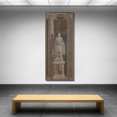Figura Allegorica Che Rappresenta La Geometria Giovanni Battista Tiepolo gbt5 quadro stampa su tela