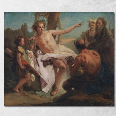 Apollo E Marsia Giovanni Battista Tiepolo gbt10 quadro stampa su tela
