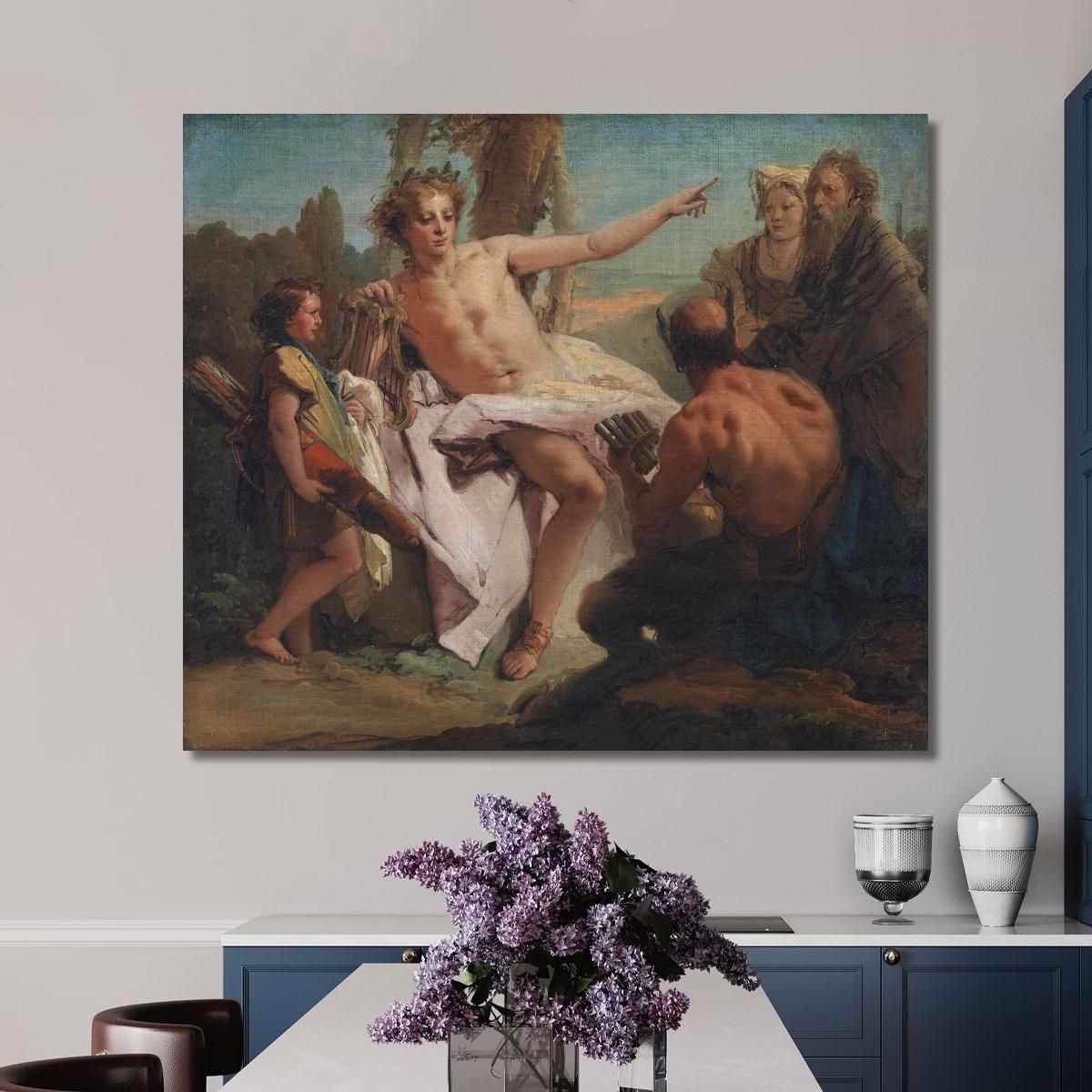 Apollo E Marsia Giovanni Battista Tiepolo gbt10 quadro stampa su tela
