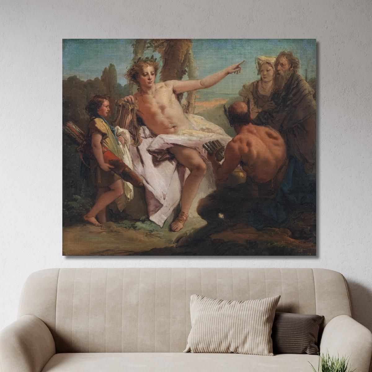 Apollo E Marsia Giovanni Battista Tiepolo gbt10 quadro stampa su tela