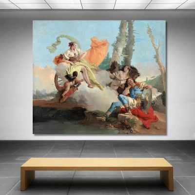 Armida Incontra Rinaldo Addormentato Giovanni Battista Tiepolo gbt13 quadro stampa su tela