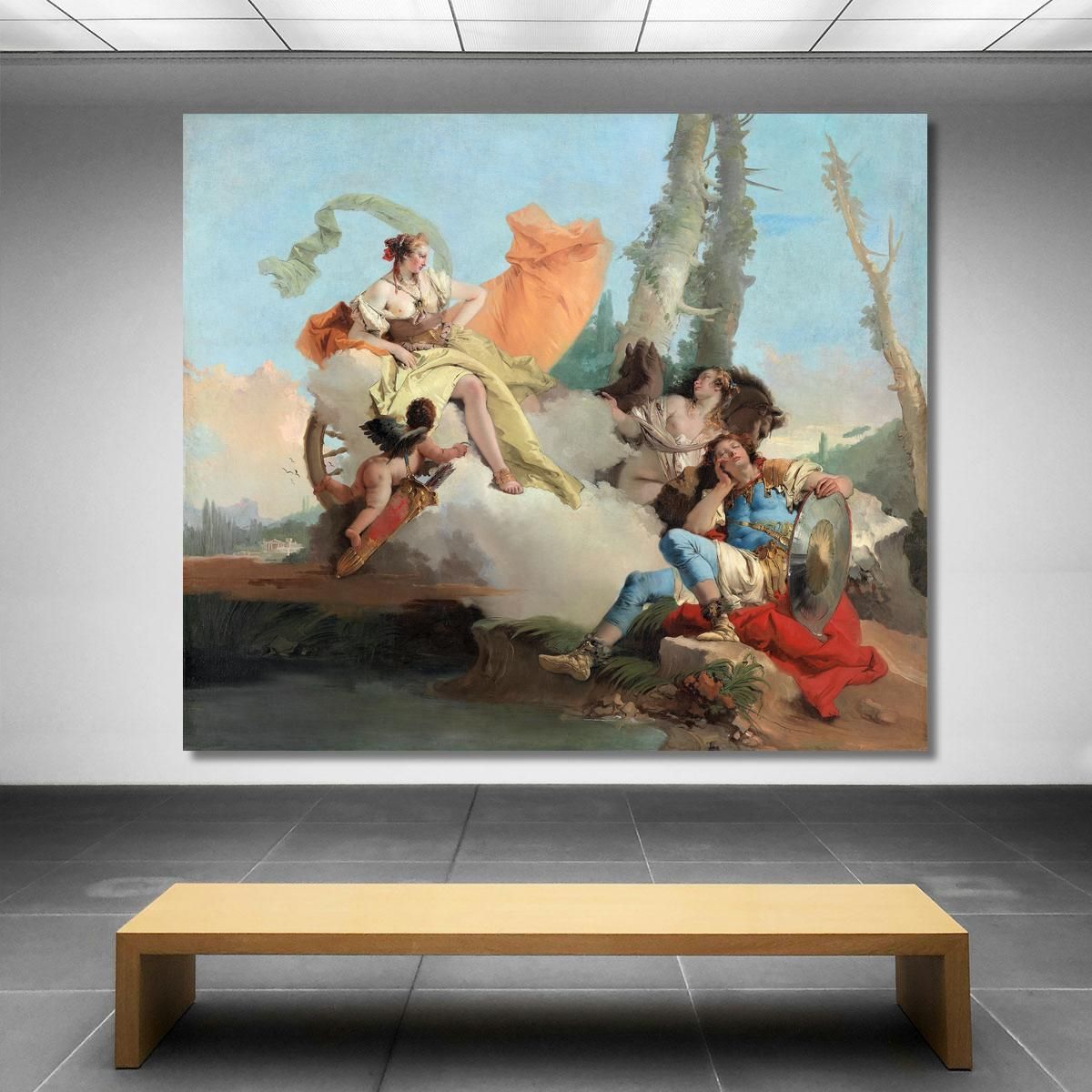 Armida Incontra Rinaldo Addormentato Giovanni Battista Tiepolo gbt13 quadro stampa su tela