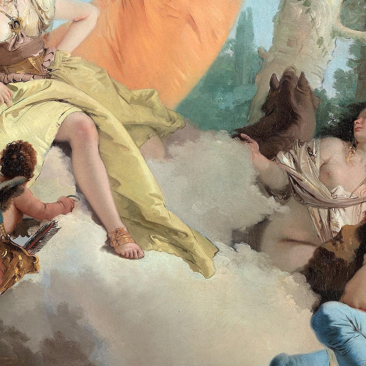 Armida Incontra Rinaldo Addormentato Giovanni Battista Tiepolo gbt13 quadro stampa su tela