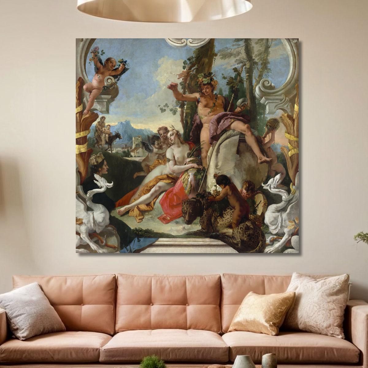 Bacco E Arianna Giovanni Battista Tiepolo gbt15 quadro stampa su tela