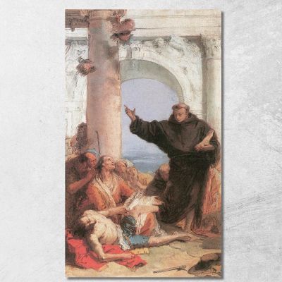 La Guarigione Miracolosa Del Figlio Arrabbiato Giovanni Battista Tiepolo gbt18 quadro stampa su tela
