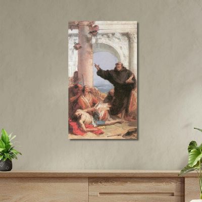 La Guarigione Miracolosa Del Figlio Arrabbiato Giovanni Battista Tiepolo gbt18 quadro stampa su tela