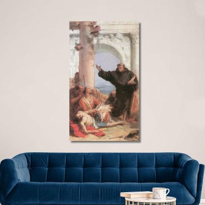 La Guarigione Miracolosa Del Figlio Arrabbiato Giovanni Battista Tiepolo gbt18 quadro stampa su tela