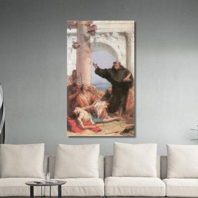 La Guarigione Miracolosa Del Figlio Arrabbiato Giovanni Battista Tiepolo gbt18 quadro stampa su tela