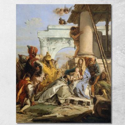L'Adorazione Dei Magi Giovanni Battista Tiepolo gbt35 quadro stampa su tela