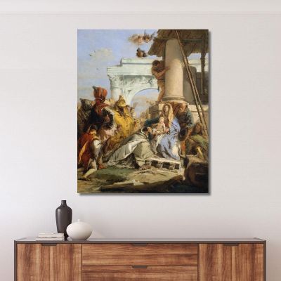 L'Adorazione Dei Magi Giovanni Battista Tiepolo gbt35 quadro stampa su tela
