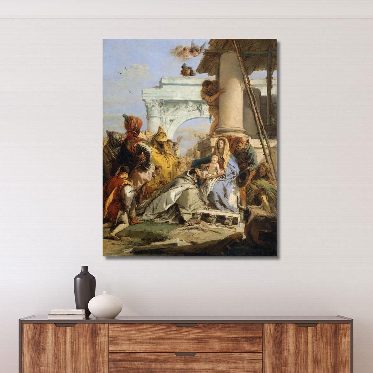 L'Adorazione Dei Magi Giovanni Battista Tiepolo gbt35 quadro stampa su tela