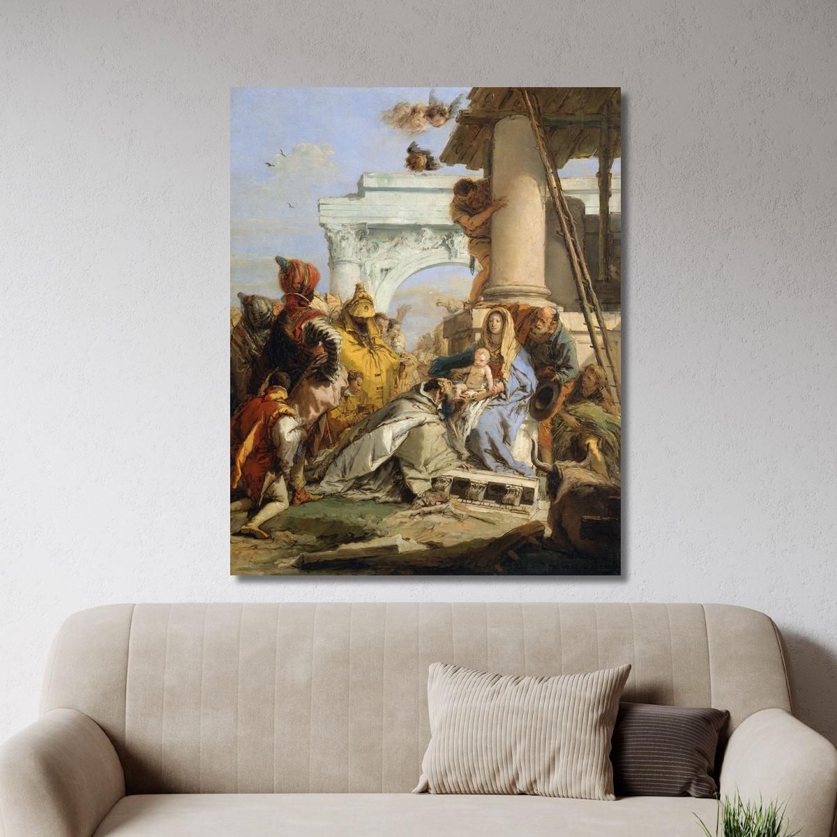 L'Adorazione Dei Magi Giovanni Battista Tiepolo gbt35 quadro stampa su tela